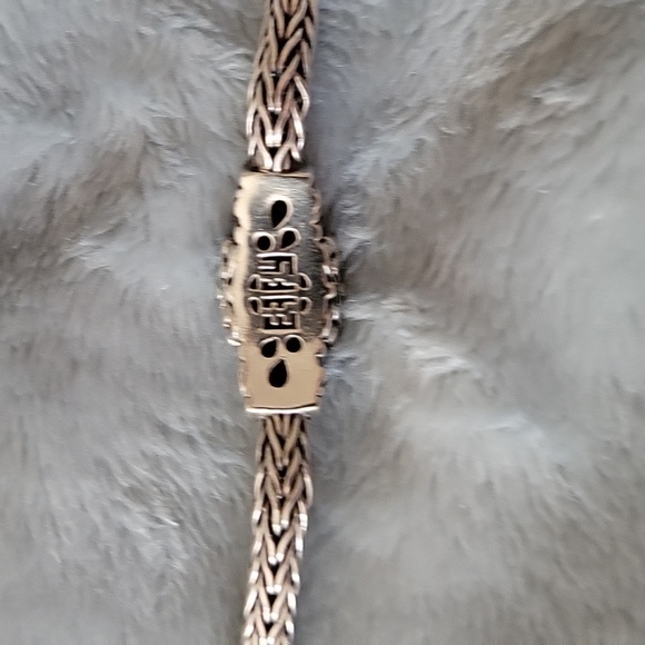 Authentic Effy 925 Silver and 18kt Yellow Gold Diamond Bracelet - Picture 2 of 8